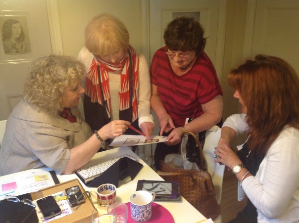 Lizzie, June, Mags and Adrienne ...plotting again!